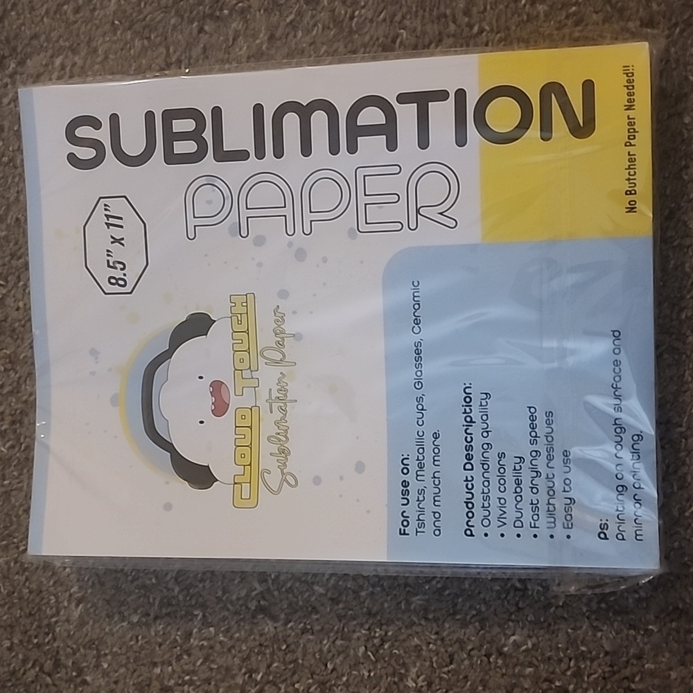 Sublimation Paper 8.5" X 11"